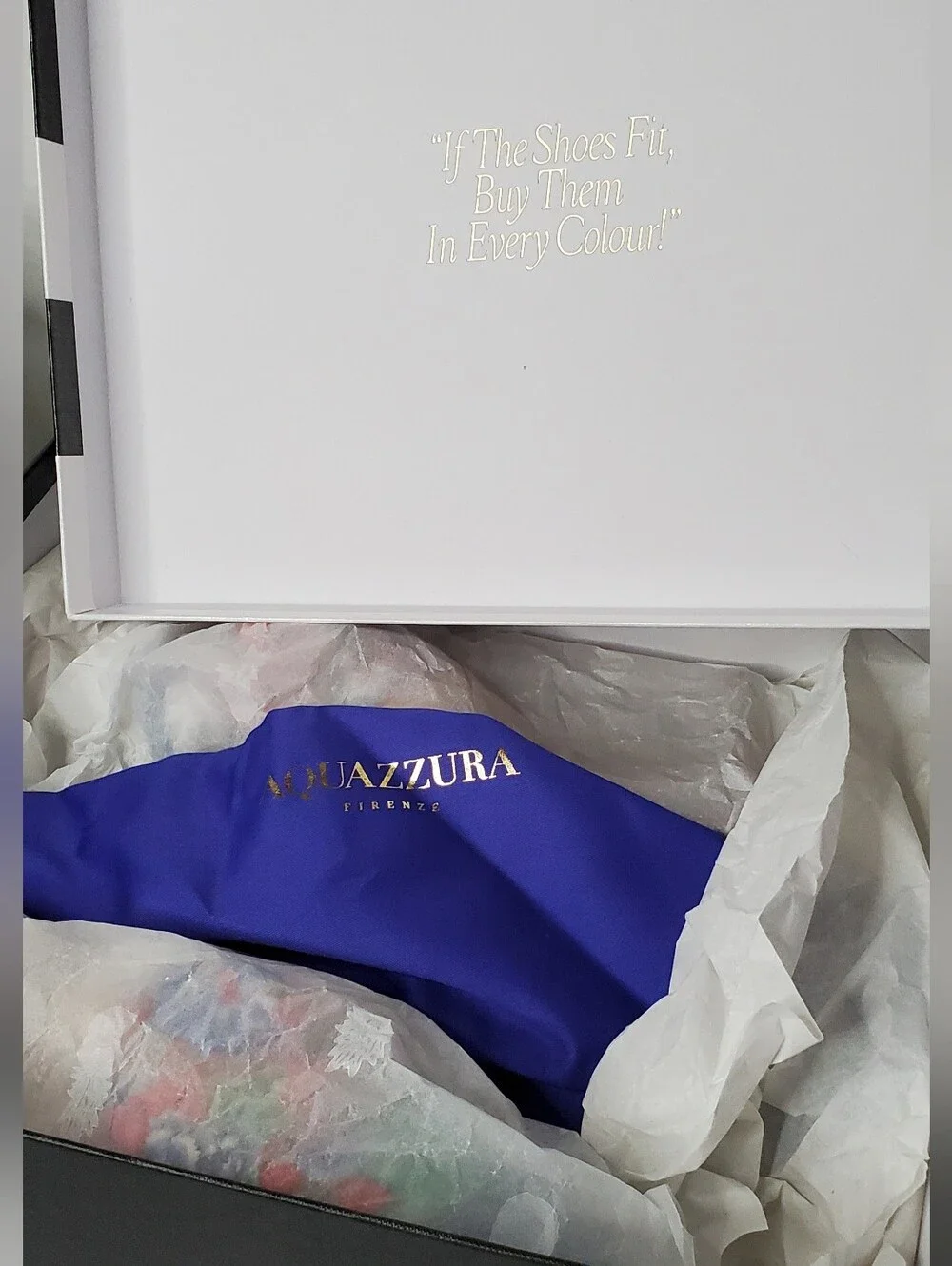 AQUAZZURA DENIM FLORAL Mule Heels NEW 36.5 (6) NWT
